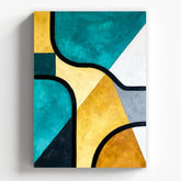 Harmonic Currents Abstract Art Canvas