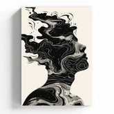 Abstract Liquid Silence Canvas